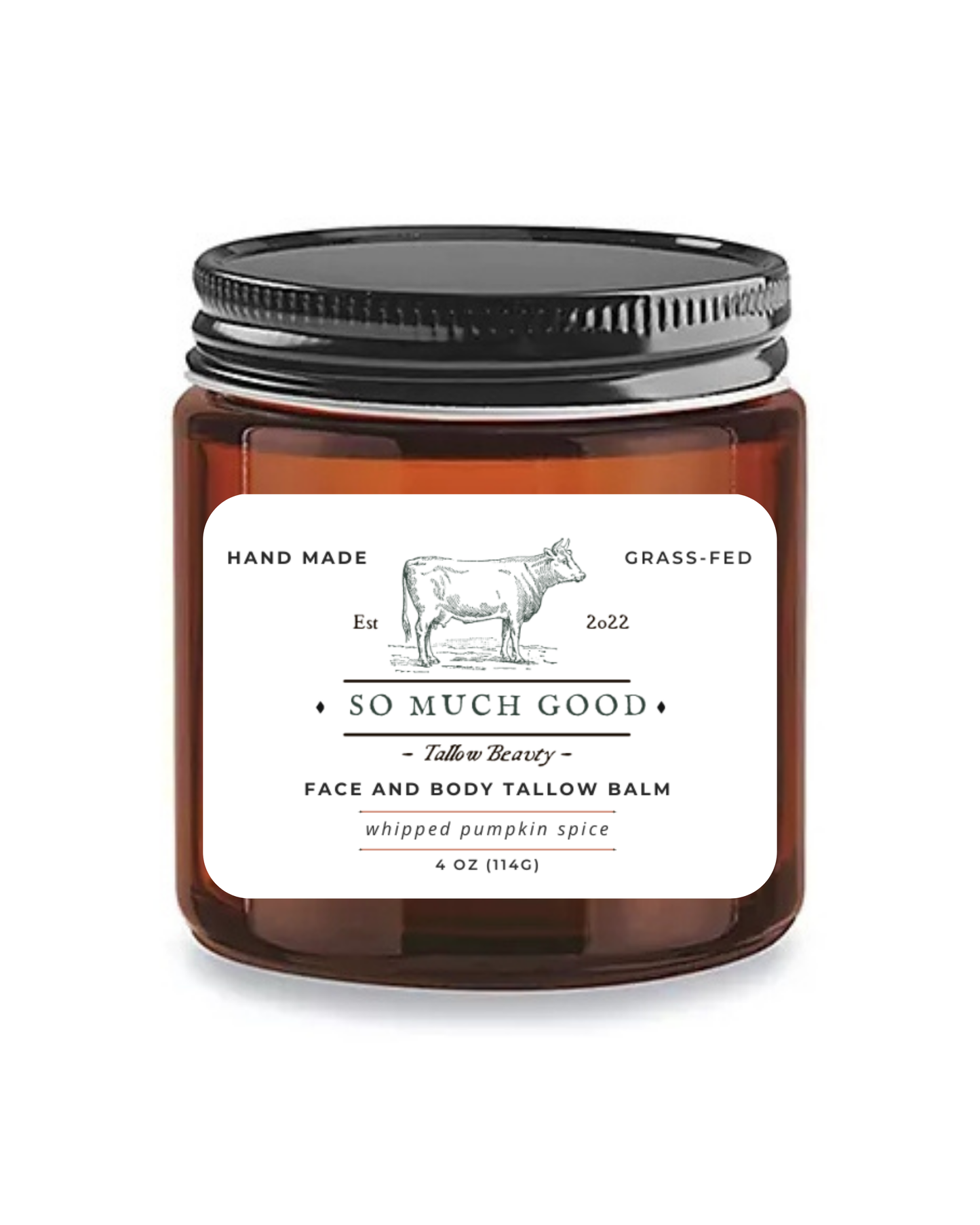 Face and Body Tallow Balm 4oz PUMPKIN SPICE