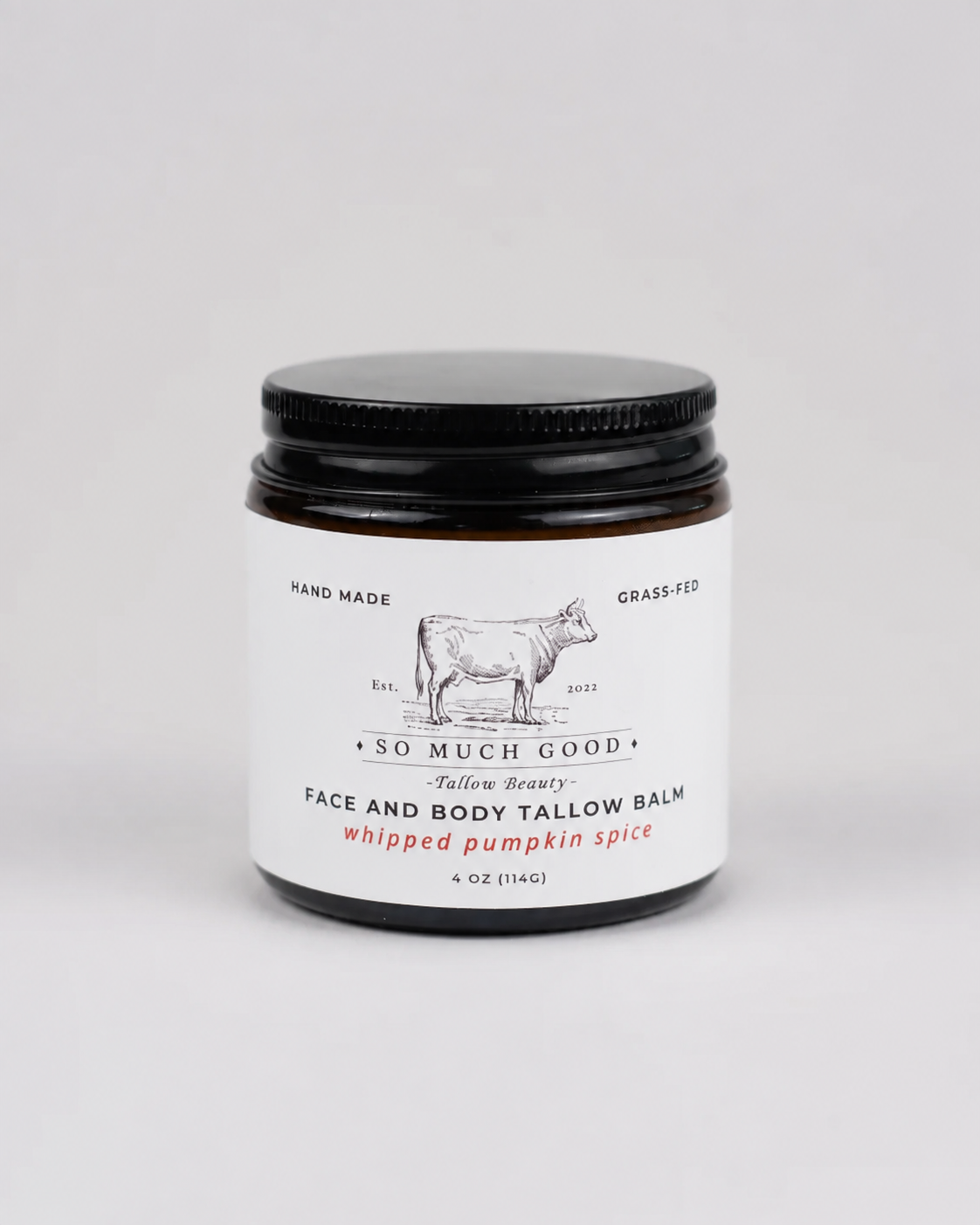 Face and Body Tallow Balm 4oz PUMPKIN SPICE