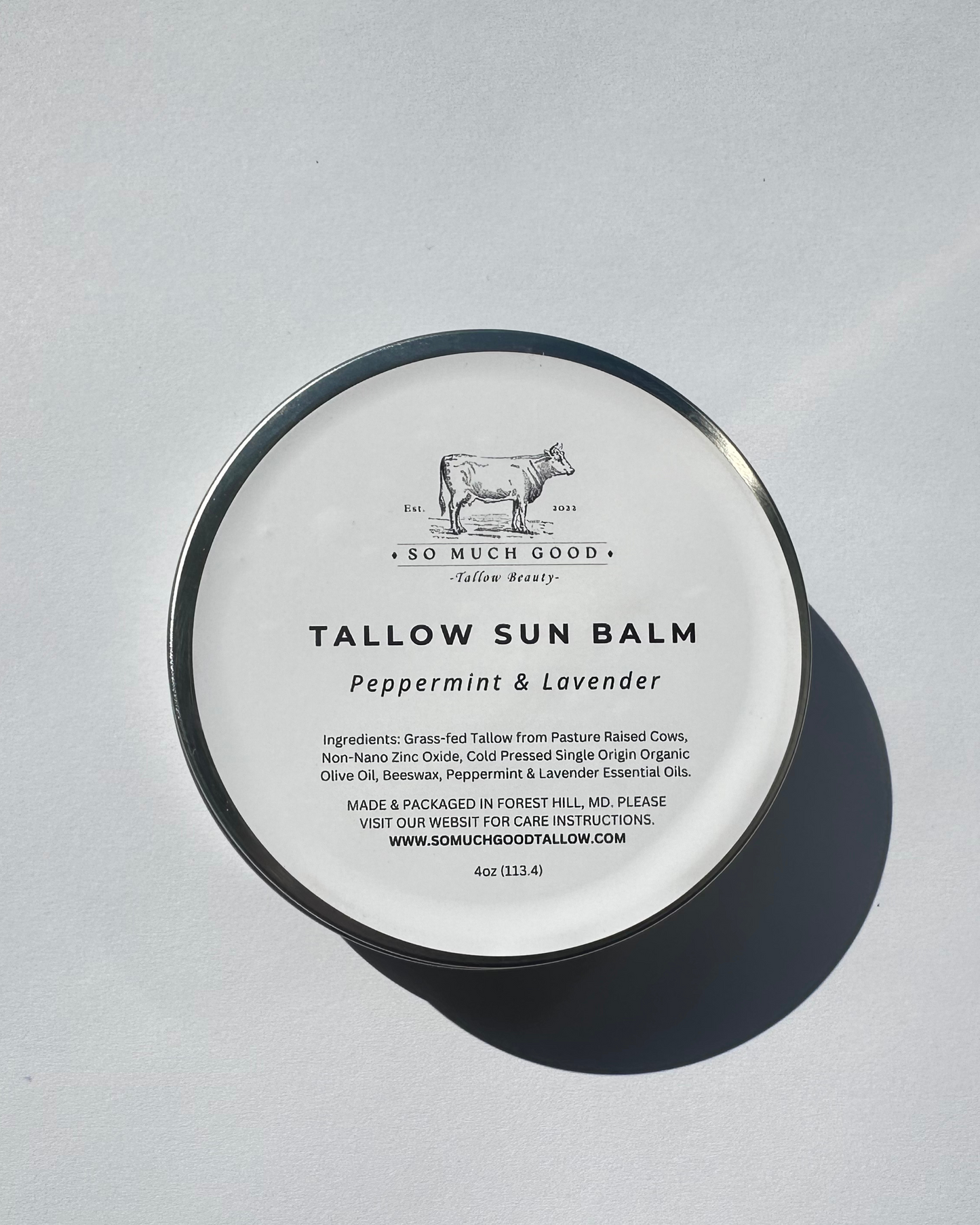 Tallow Sun Balm 4oz