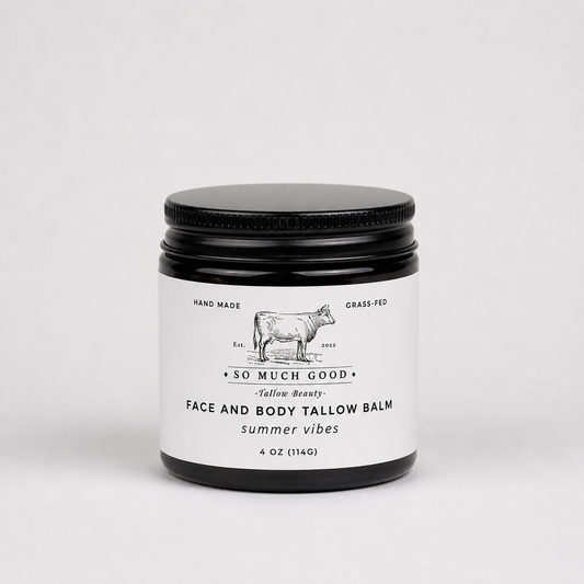 Face and Body Tallow Balm Summer Vibes 1oz, 4oz